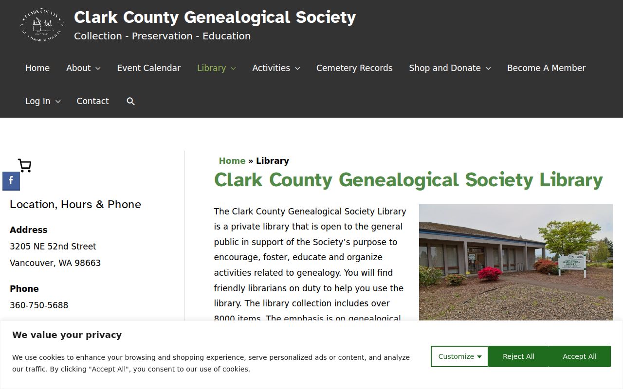 Salmon Creek city directory research at the Clark County Genealogical Society Library